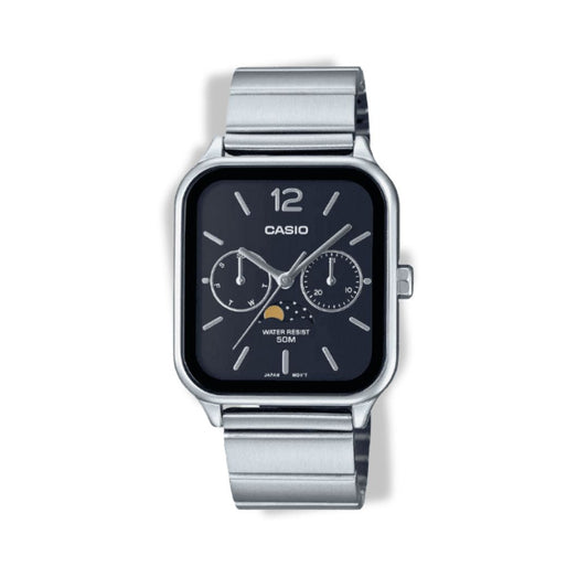C A S I O Lunar 36 mm Watch - Water Resistant | Stainless Steel