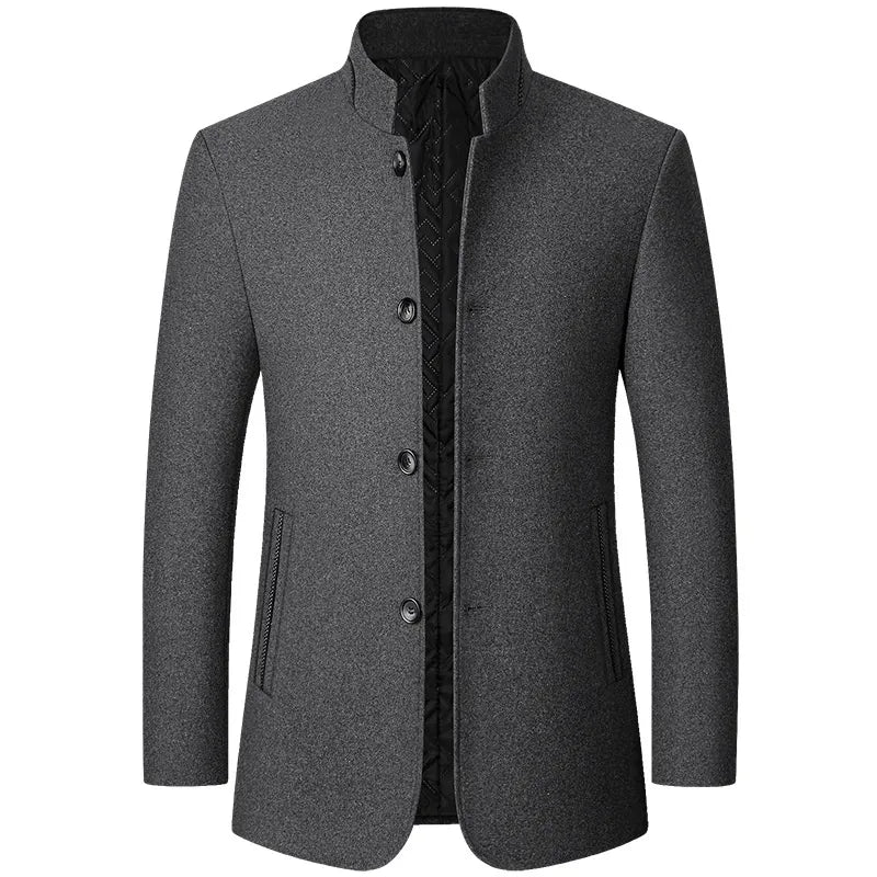 Men's Classic Wool Trench Coat