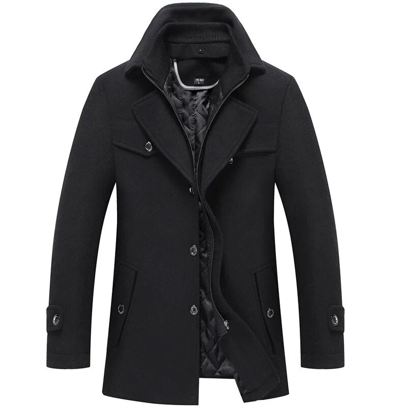 Classic Woolen Overcoat