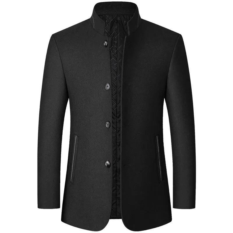 Men's Classic Wool Trench Coat