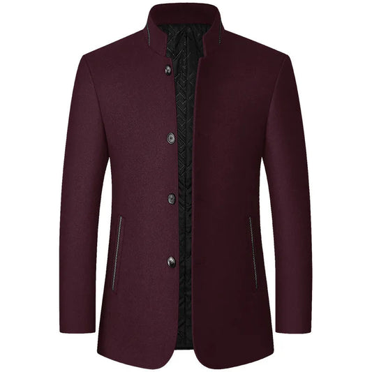 Men's Classic Wool Trench Coat