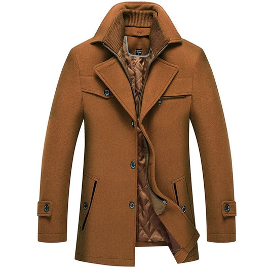 Classic Woolen Overcoat