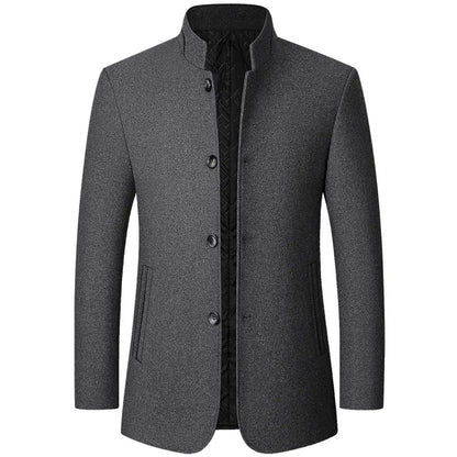 Men's Classic Wool Trench Coat