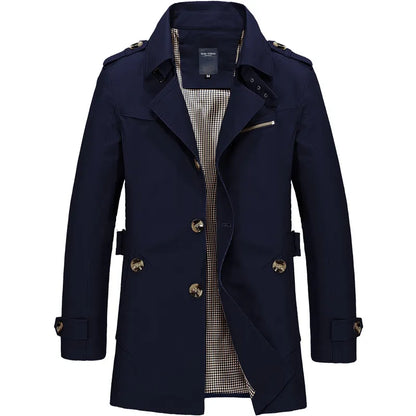 Men's Classic Oversized Windbreaker Coat